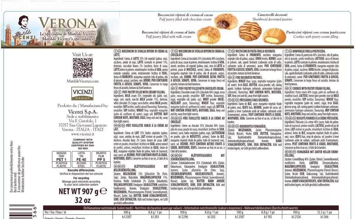 Matilde Vicenzi Italian Biscuit Roma Assortment Cookies Puff Pastry Ti - View #6